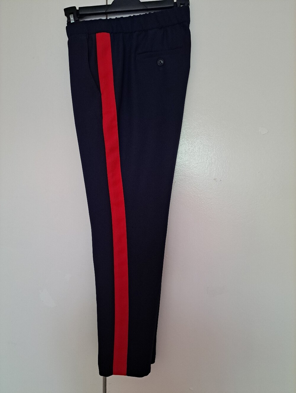 Banana Republic Navy Tuxedo Trousers with Red Side Stripe - Size XS